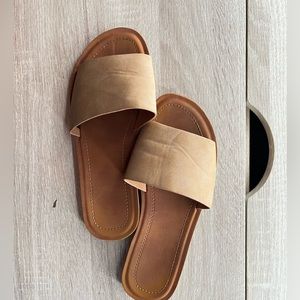 Tan sandals